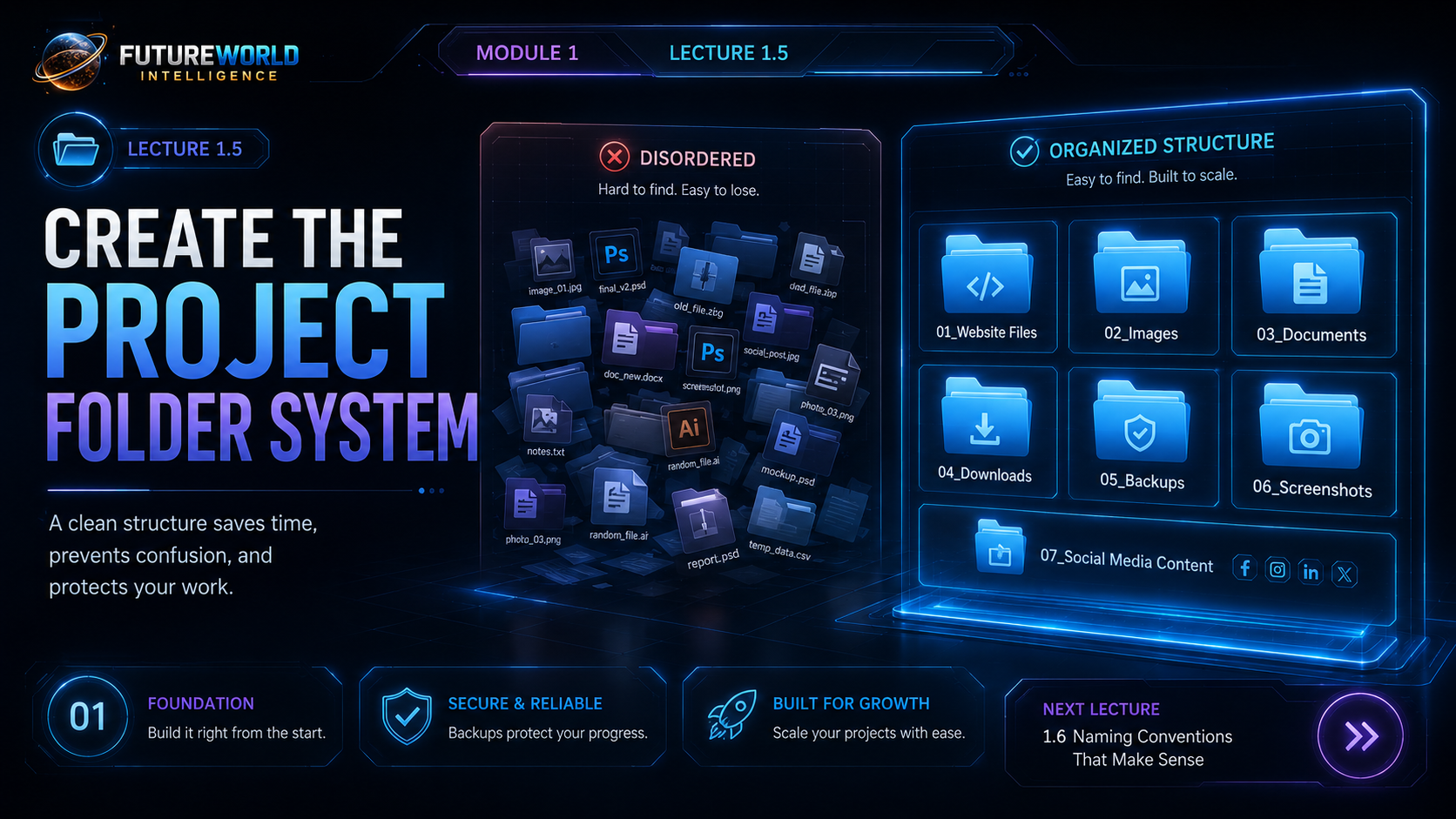 Create the project folder system.