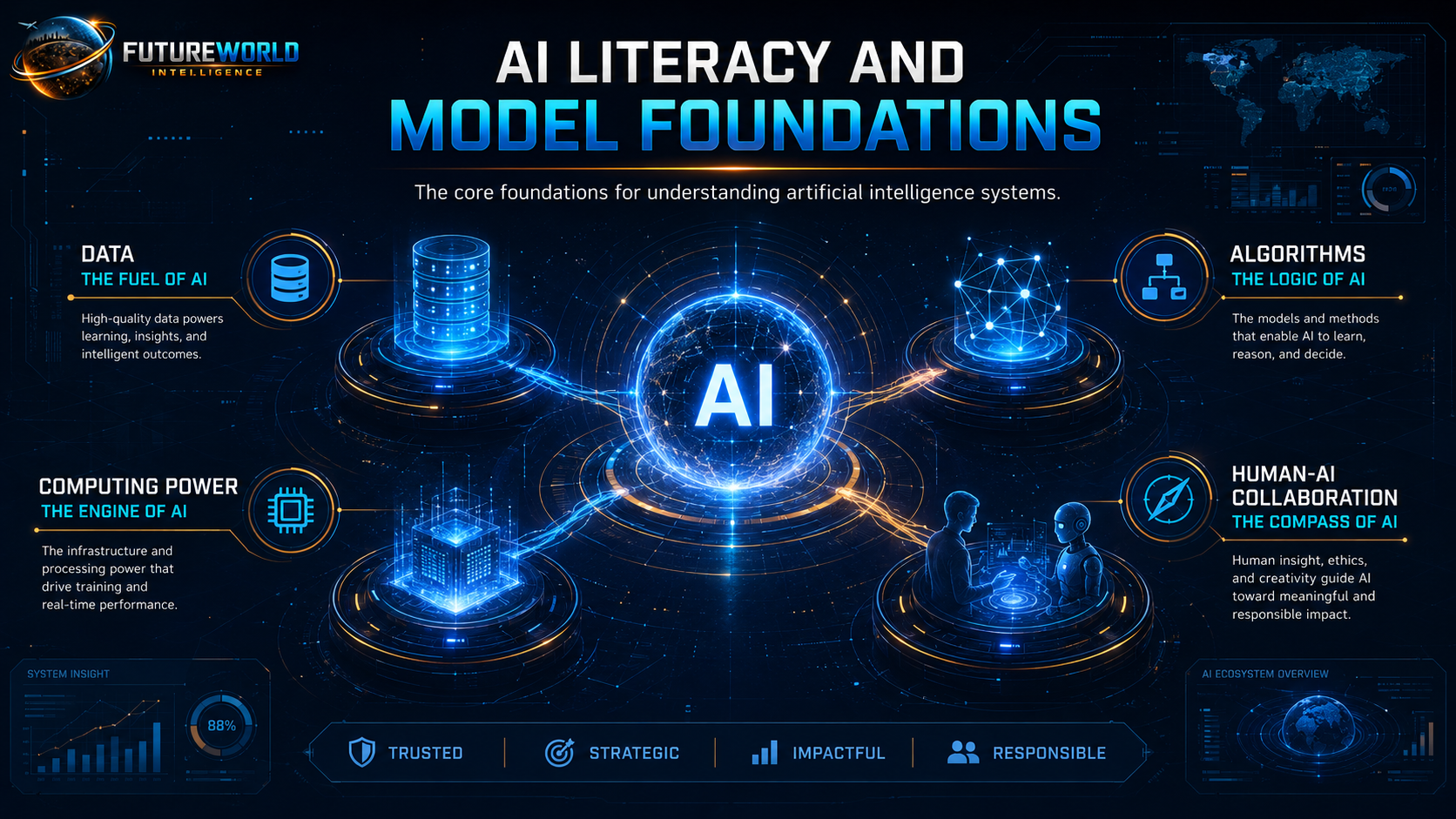 AI Literacy and Model Foundations visual