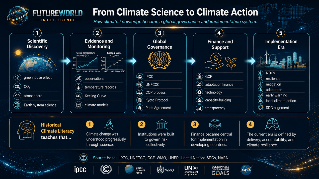 From climate science to climate action infographic