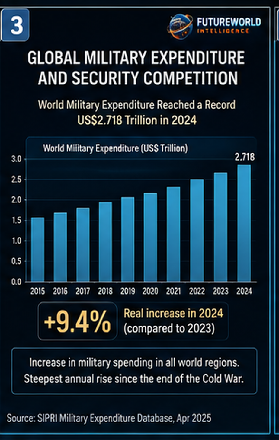 Global military expenditure and security competition